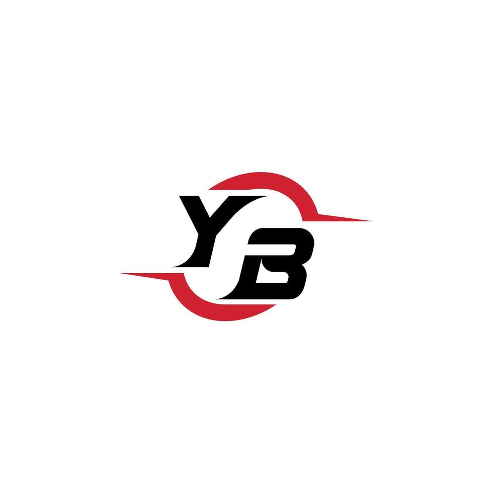 YB initial esport or gaming team inspirational concept ideas vector