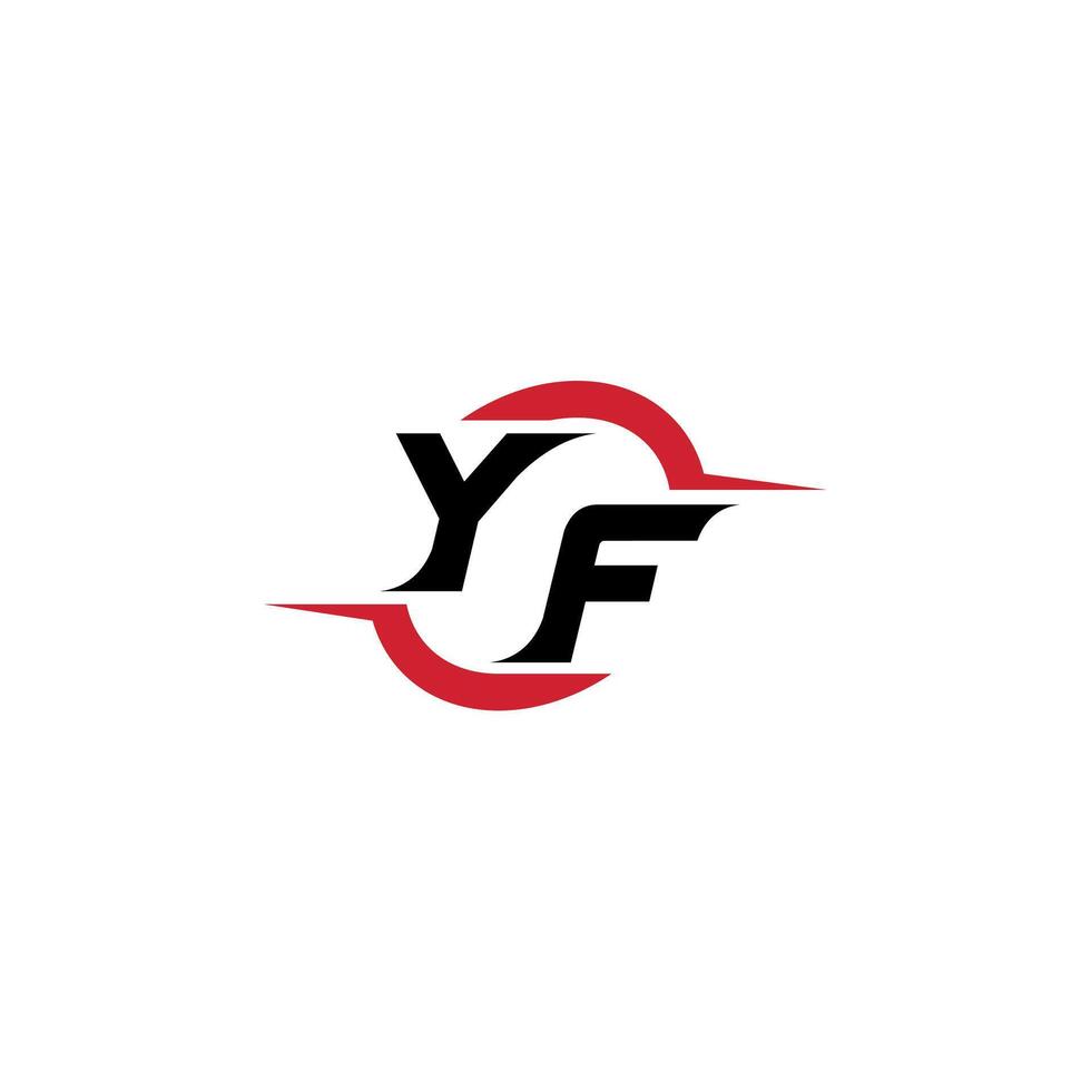 YF initial esport or gaming team inspirational concept ideas vector