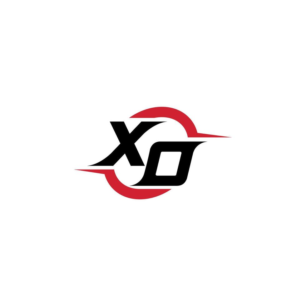 XO initial esport or gaming team inspirational concept ideas vector