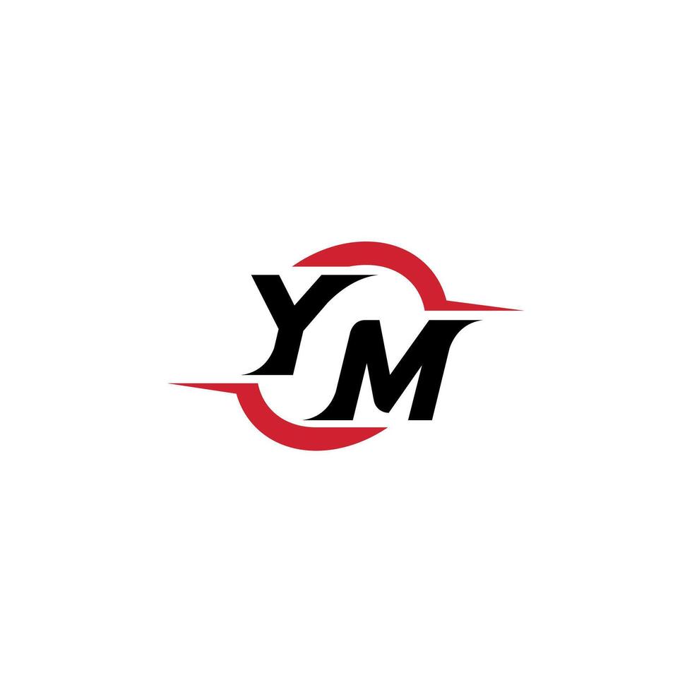 YM initial esport or gaming team inspirational concept ideas vector