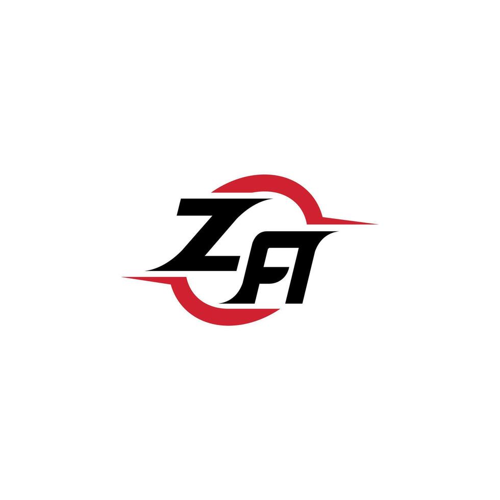 ZA initial esport or gaming team inspirational concept ideas vector