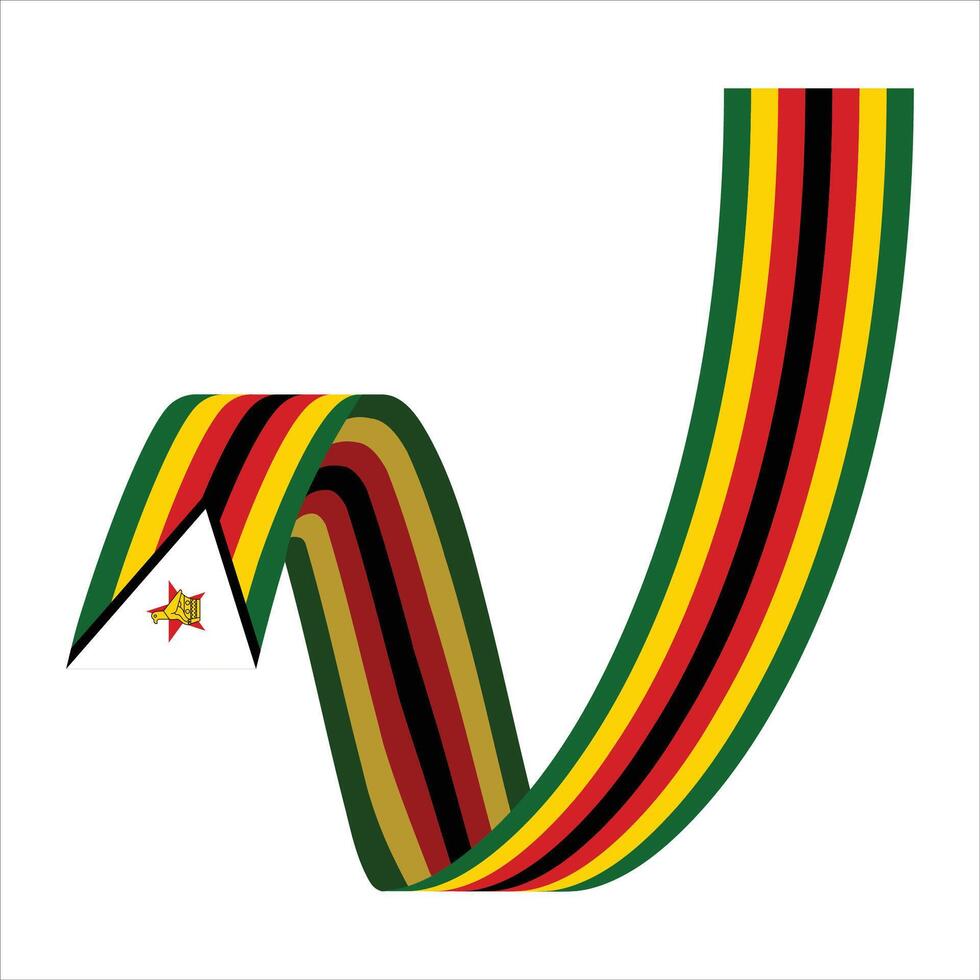 Zimbabue elemento independencia día ilustración diseño vector