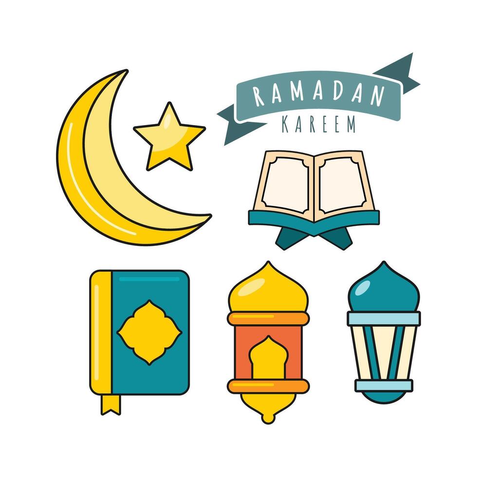 Ramadán kareem elemento vector diseño