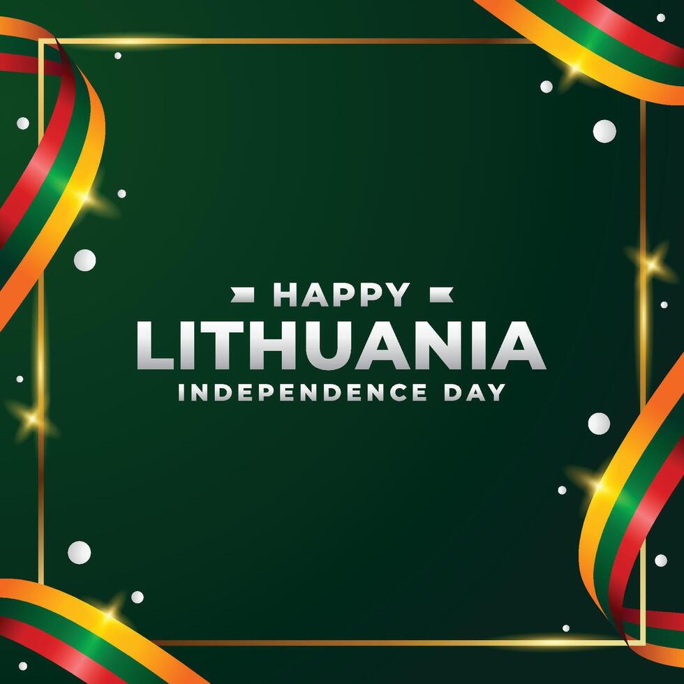 lithuania independence day design illustration collection vector