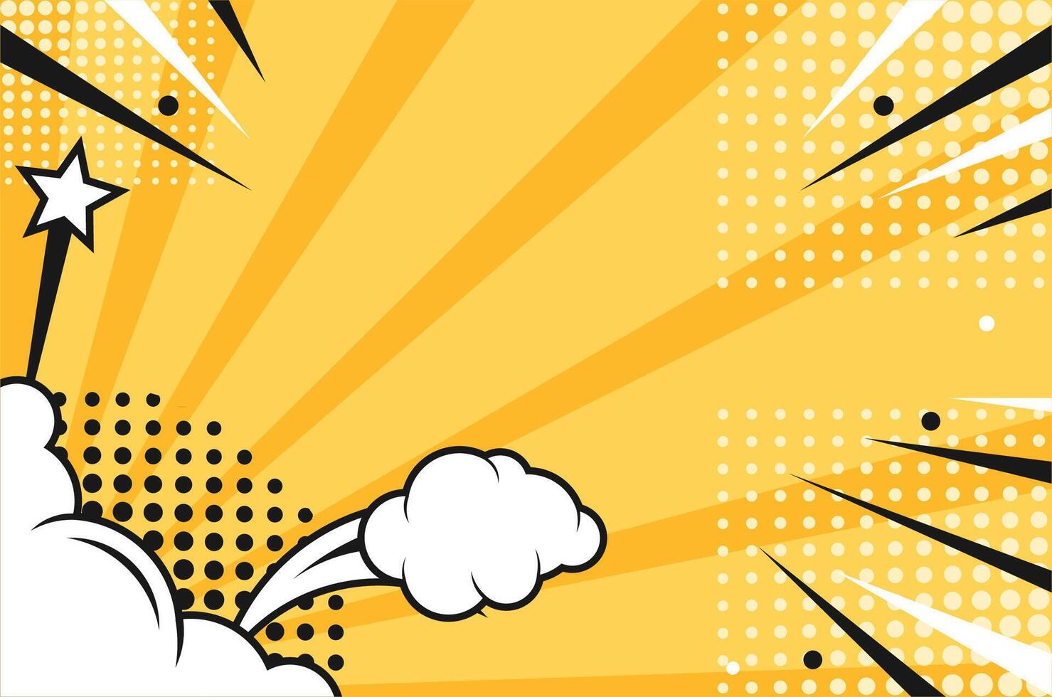 Comic Style Background Vector Design