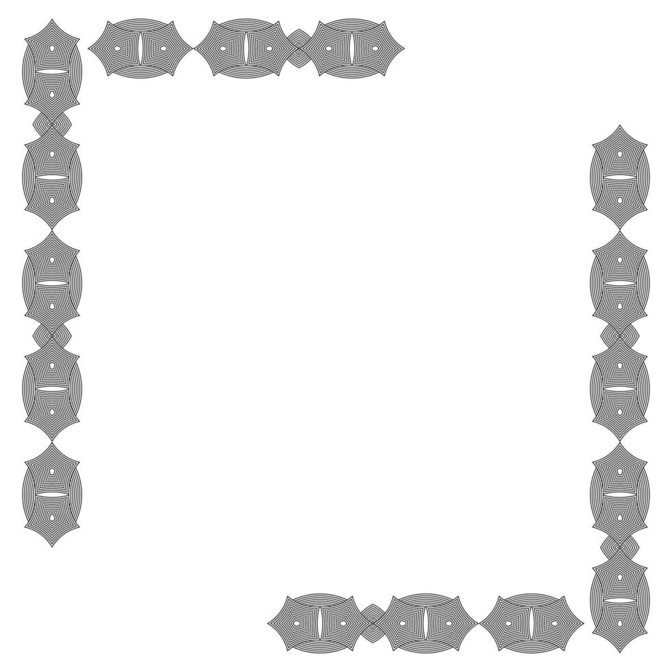 Senegal Pattern Frame Vector Design