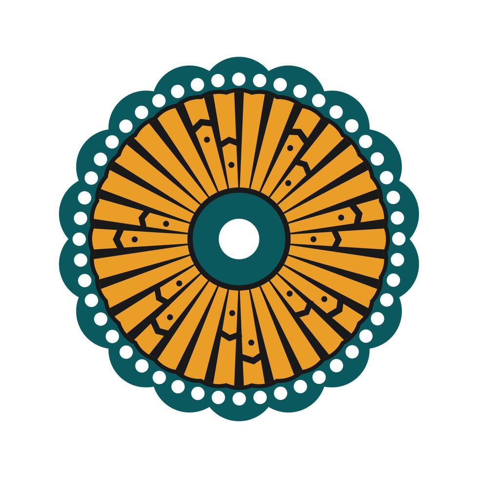 Senegal Pattern Frame Vector Design