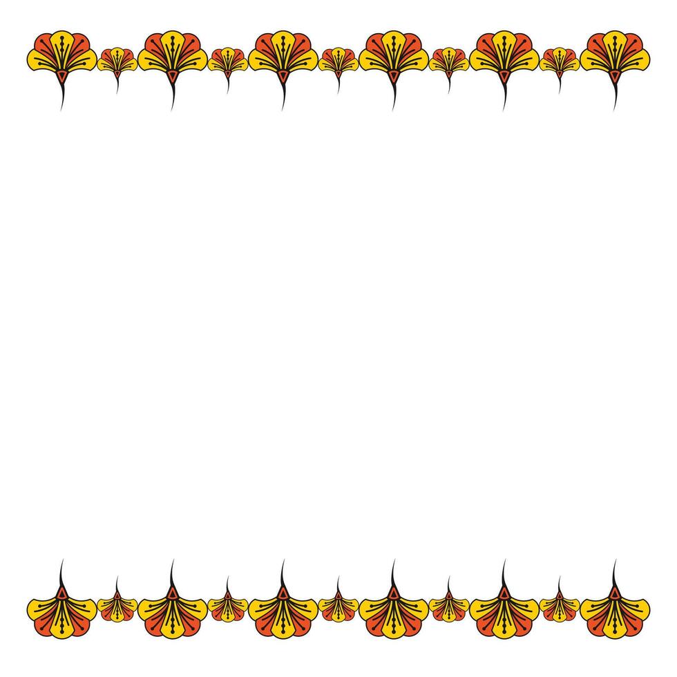 Senegal Pattern Frame Vector Design