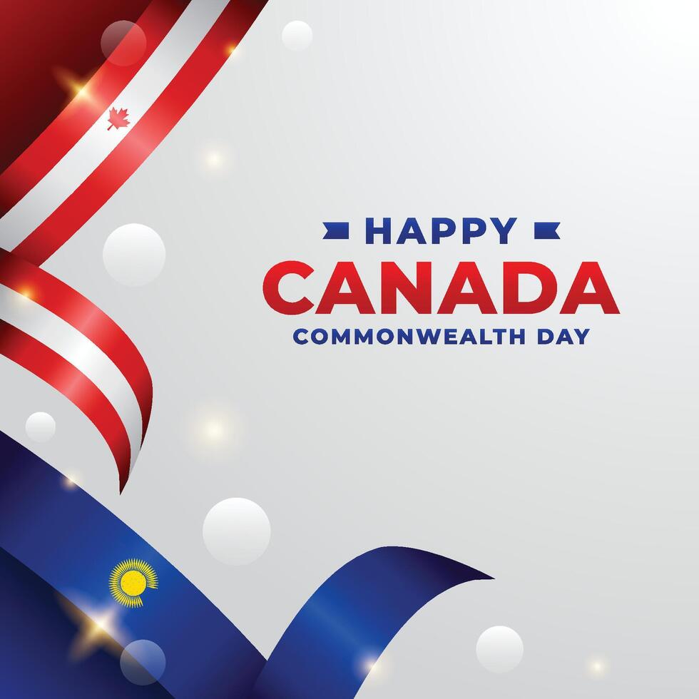 canada commonwealth day design illustration collection vector