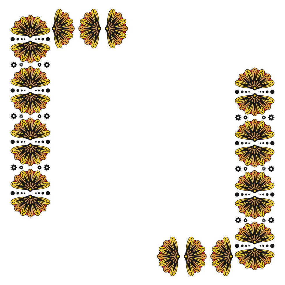 Senegal Pattern Frame Vector Design