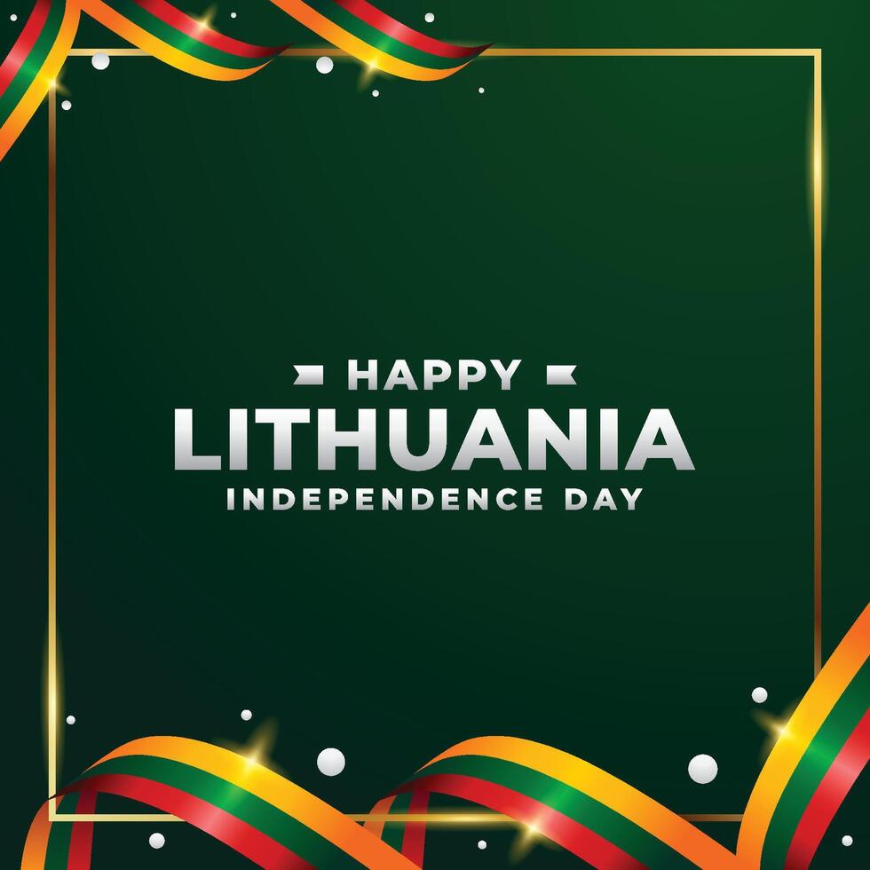 lithuania independence day design illustration collection vector