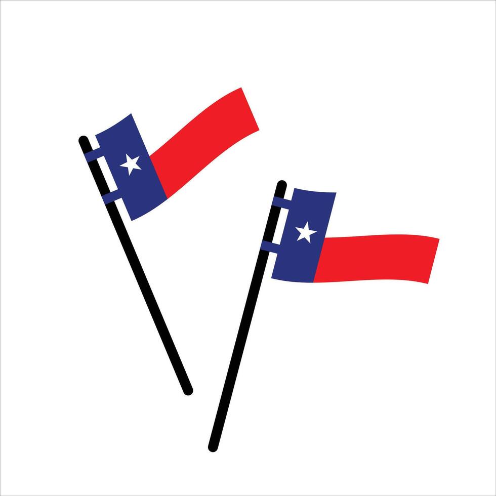 Texas Element Independence Day Illustration Design Vector