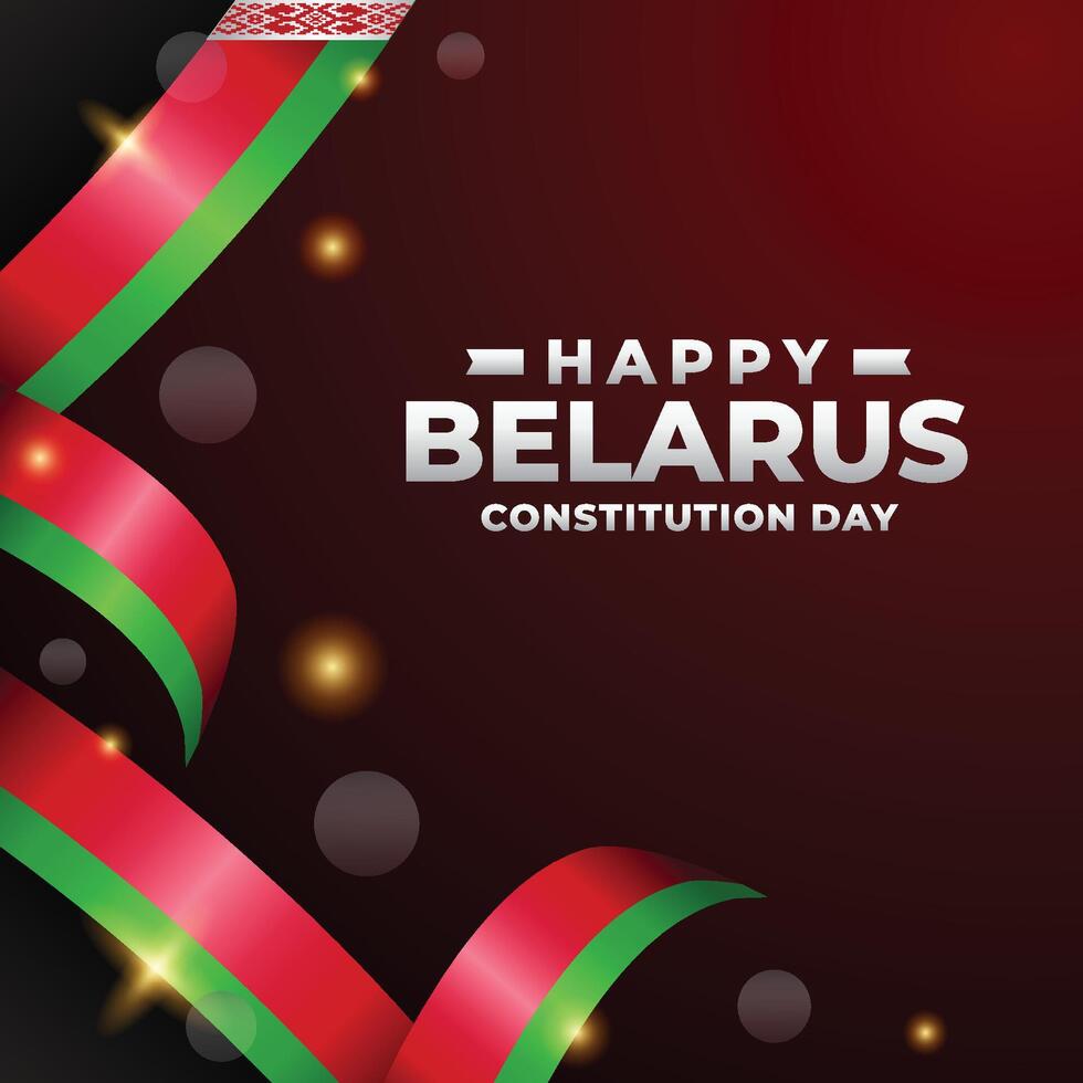 Belarus Constitution day design illustration collection vector