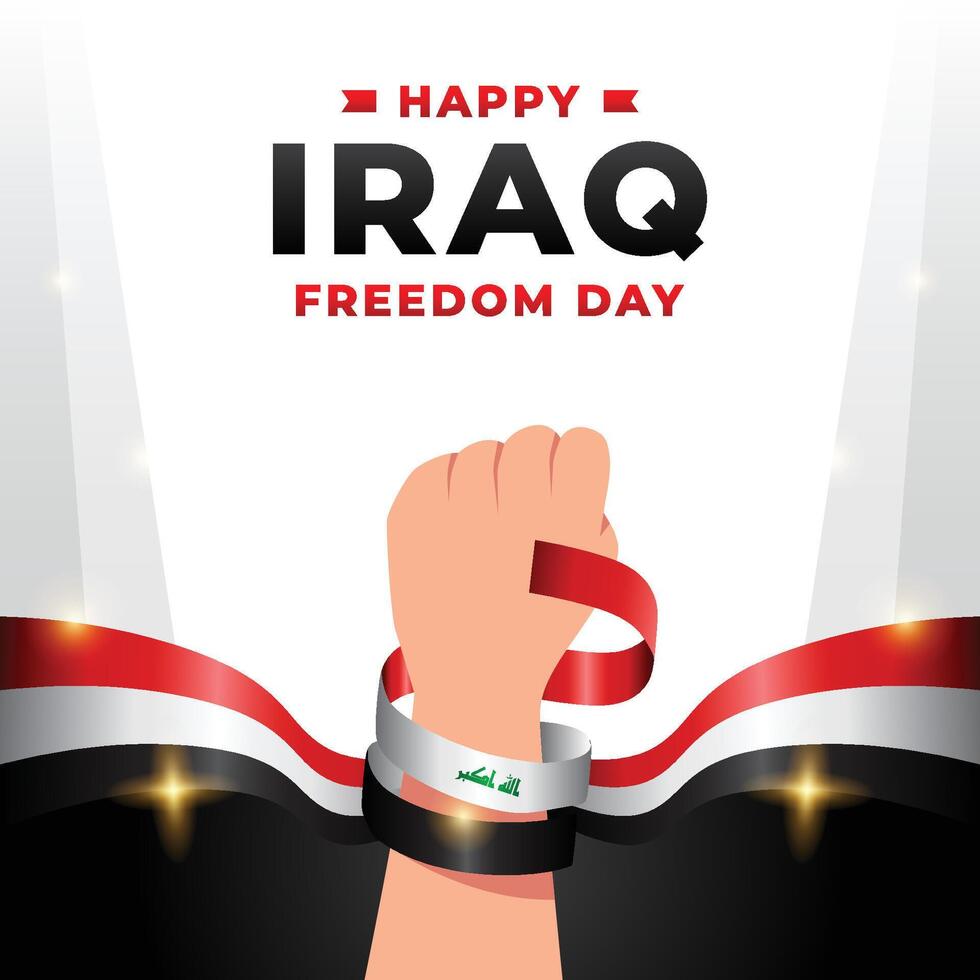 Iraq freedom day design illustration collection vector