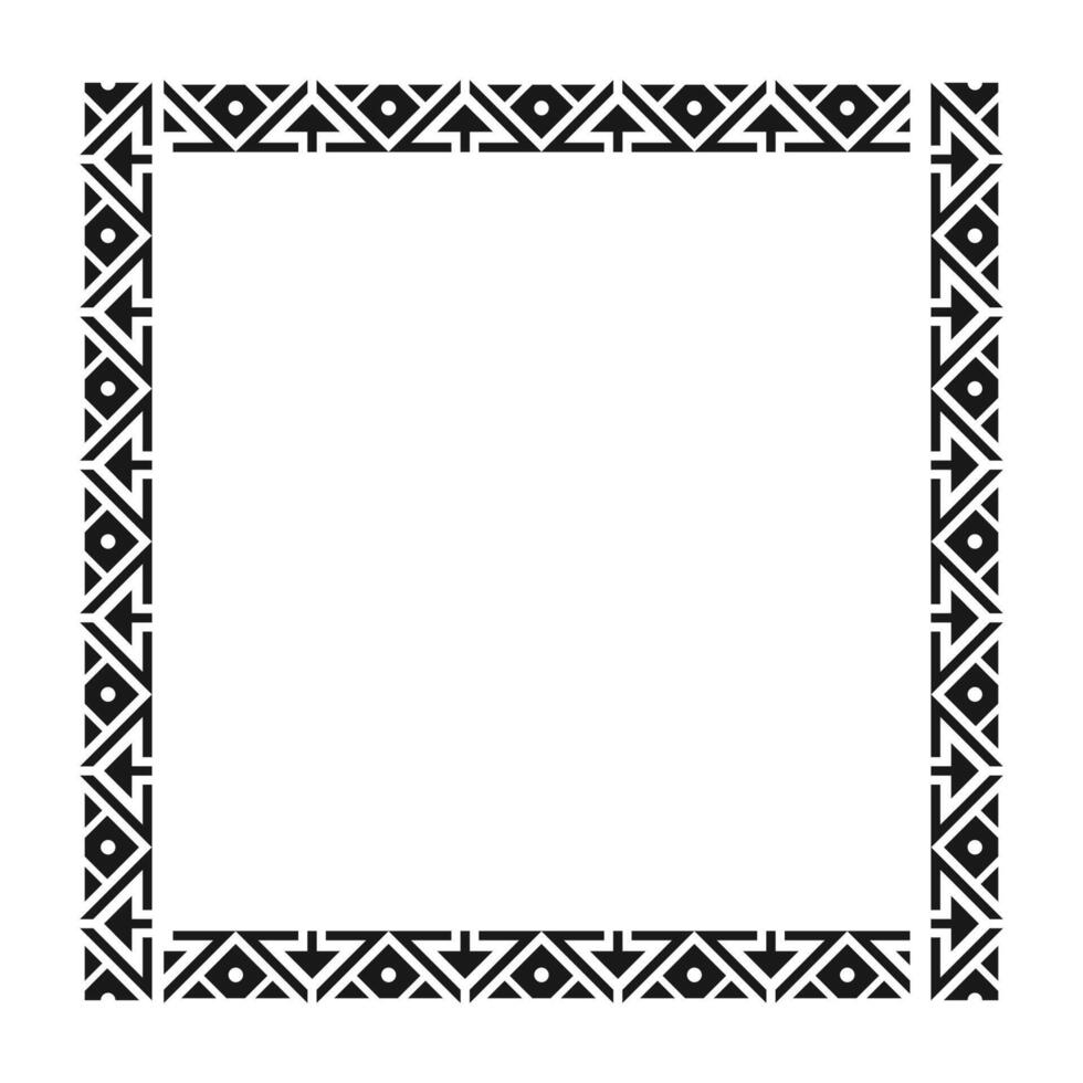Zimbabwe Pattern Frame Vector Design