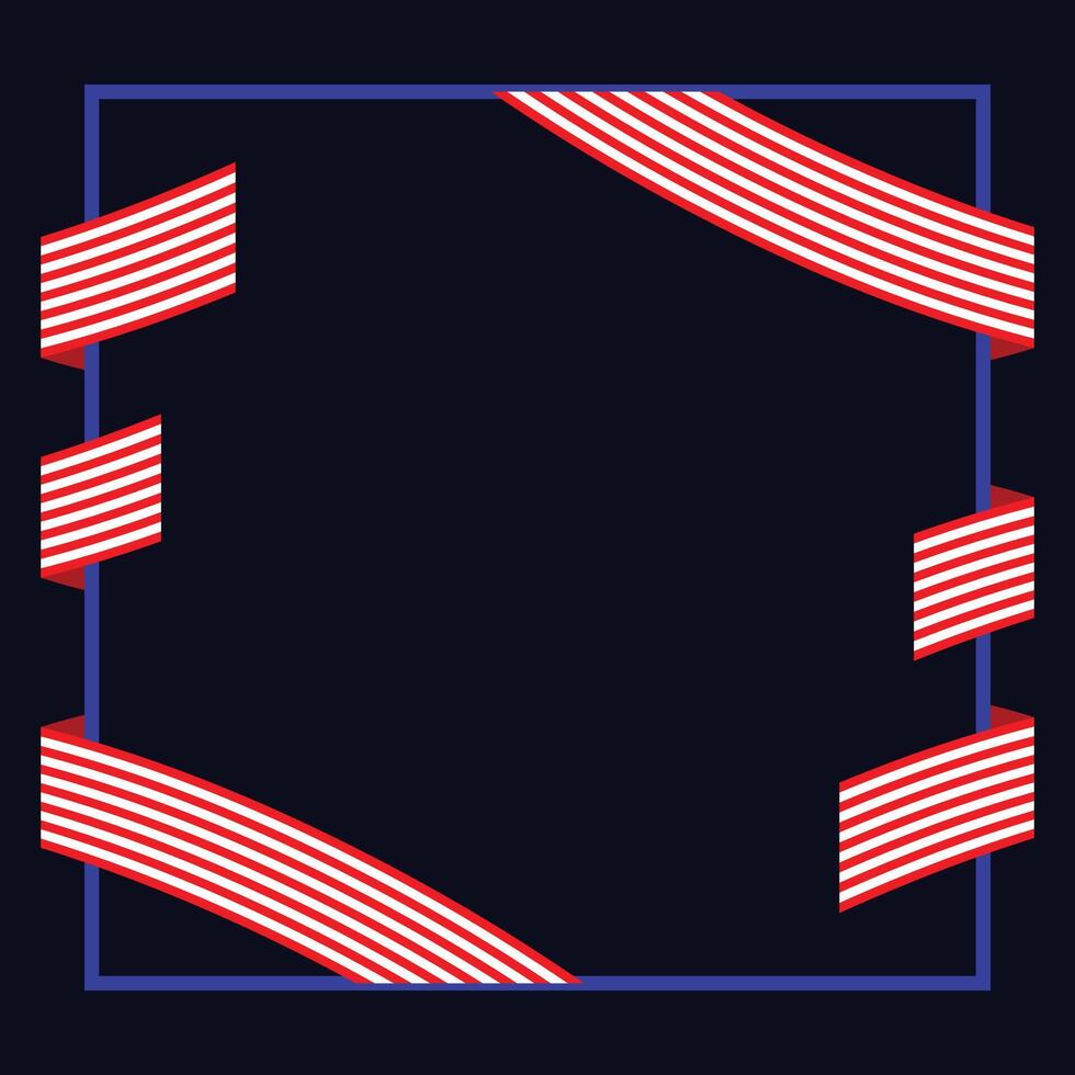 D-Day element frame design template vector