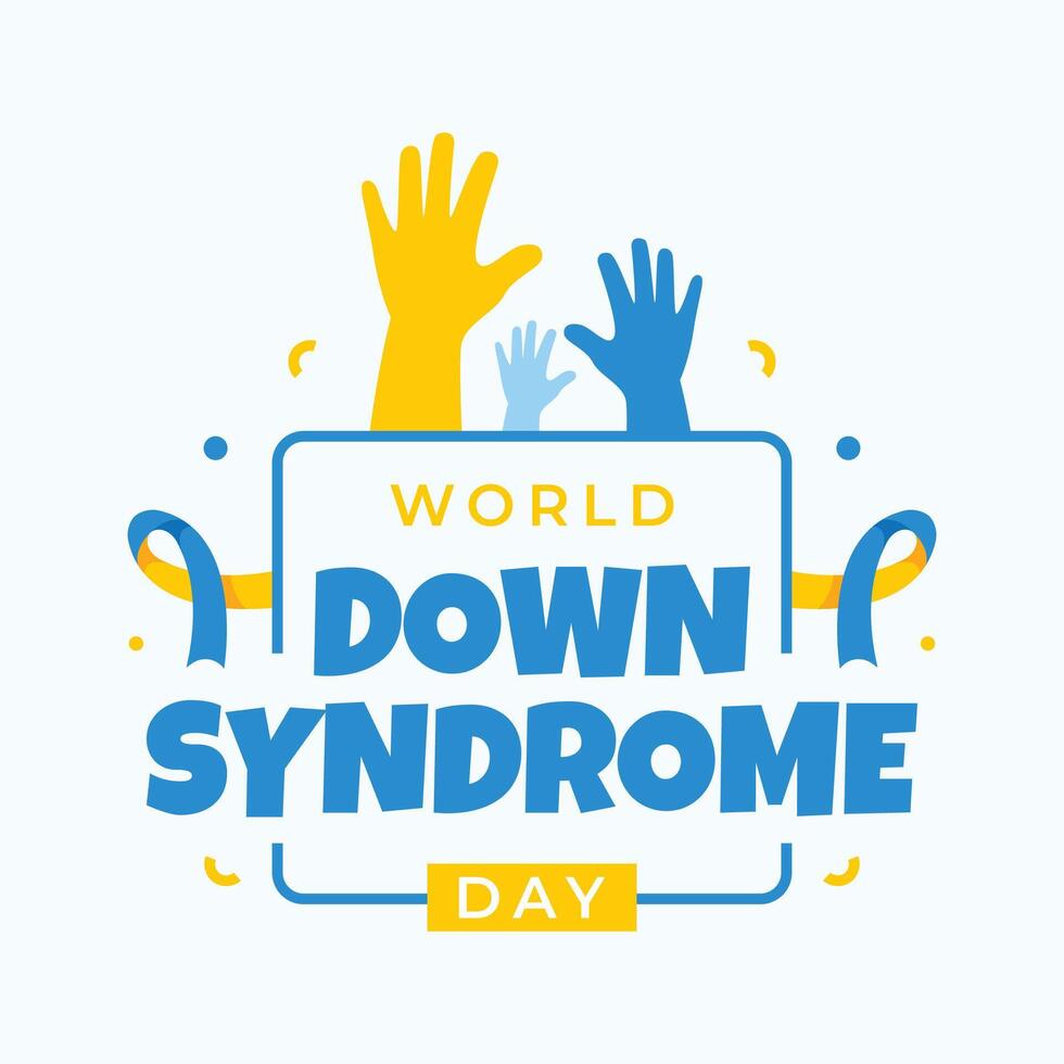 world down syndrome day design illustration vector