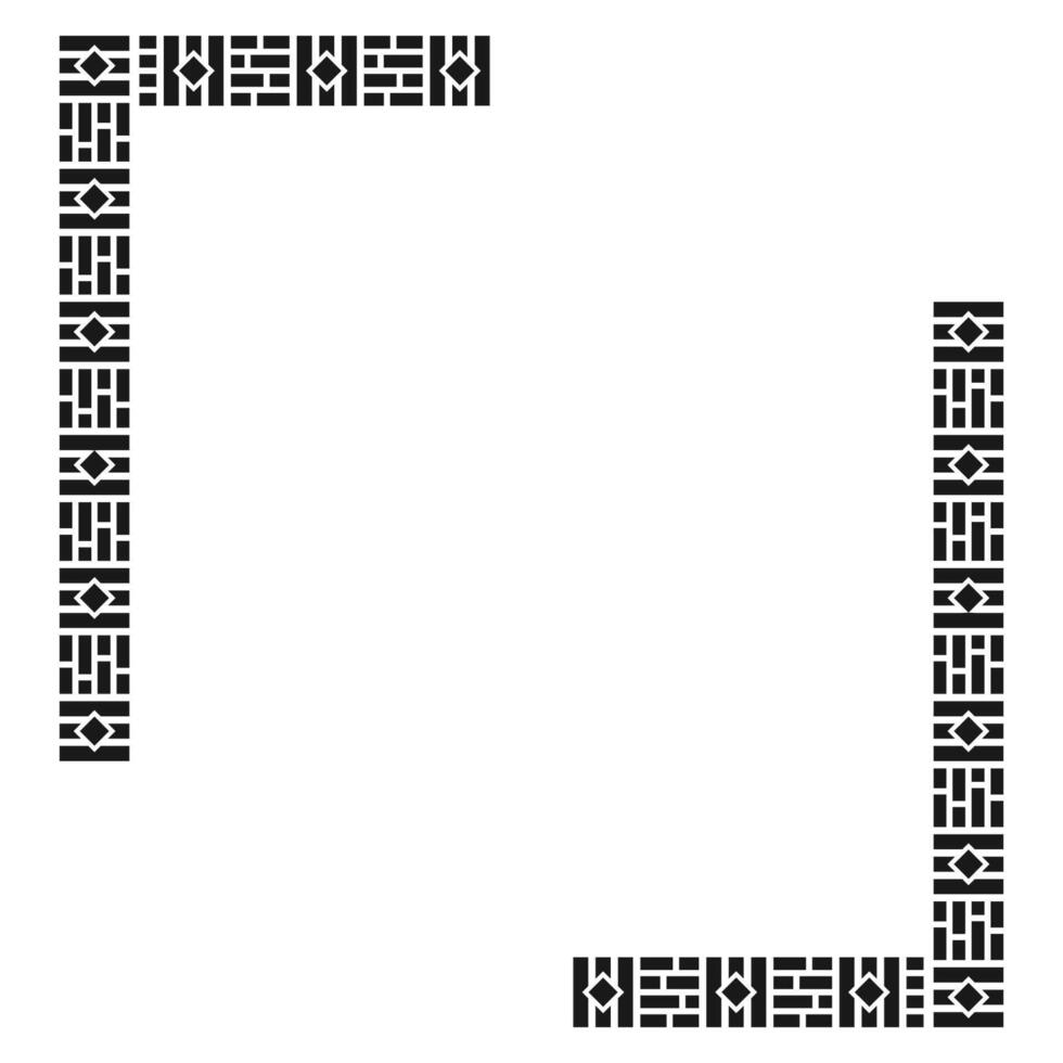 Zimbabwe Pattern Frame Vector Design
