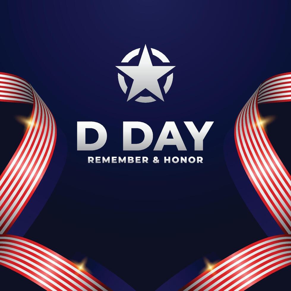 D-day design illustration collection vector