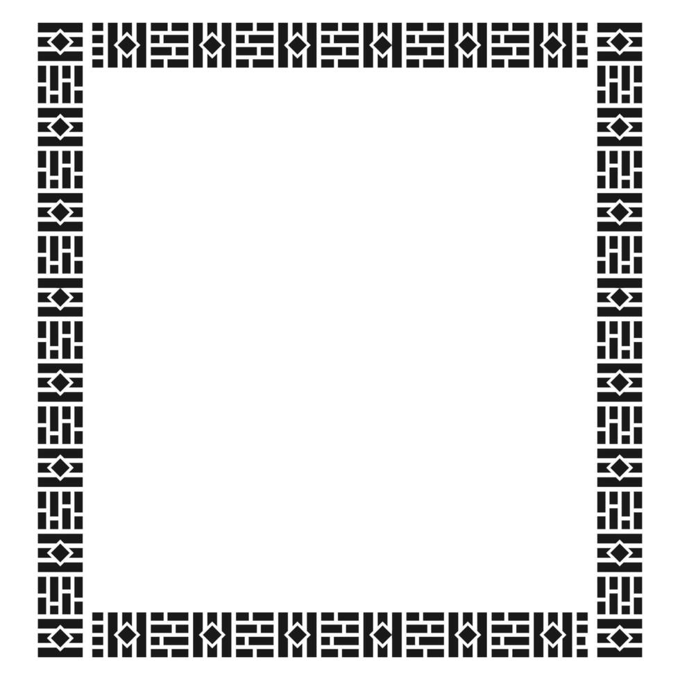 Zimbabwe Pattern Frame Vector Design