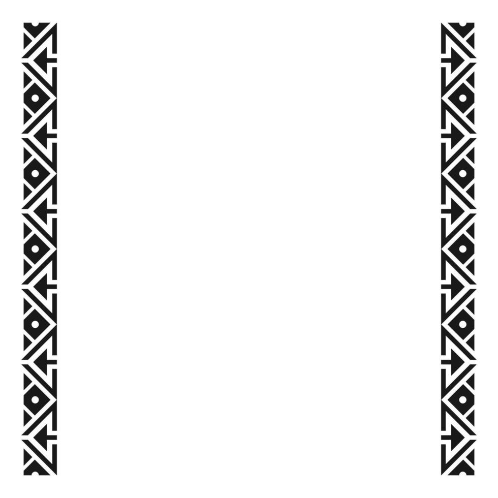 Zimbabwe Pattern Frame Vector Design