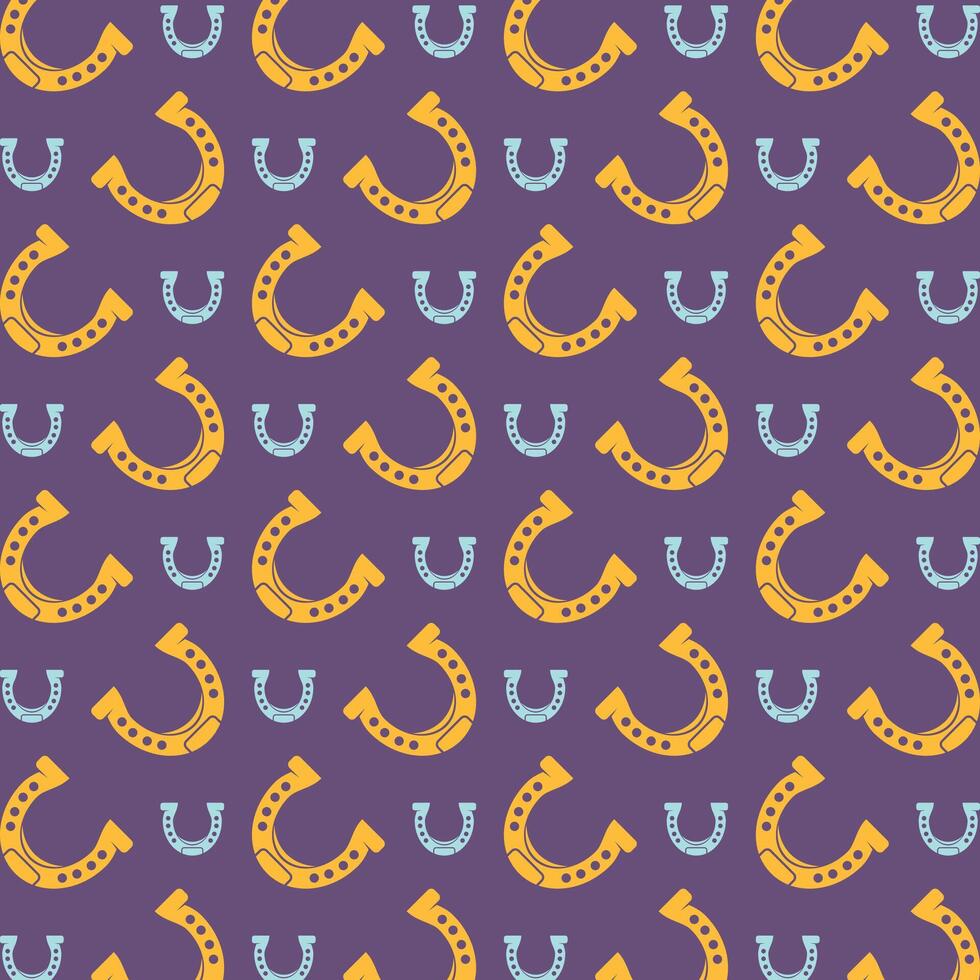 Horseshoe sign trendy repeating apparel pattern multicolor vector illustration background