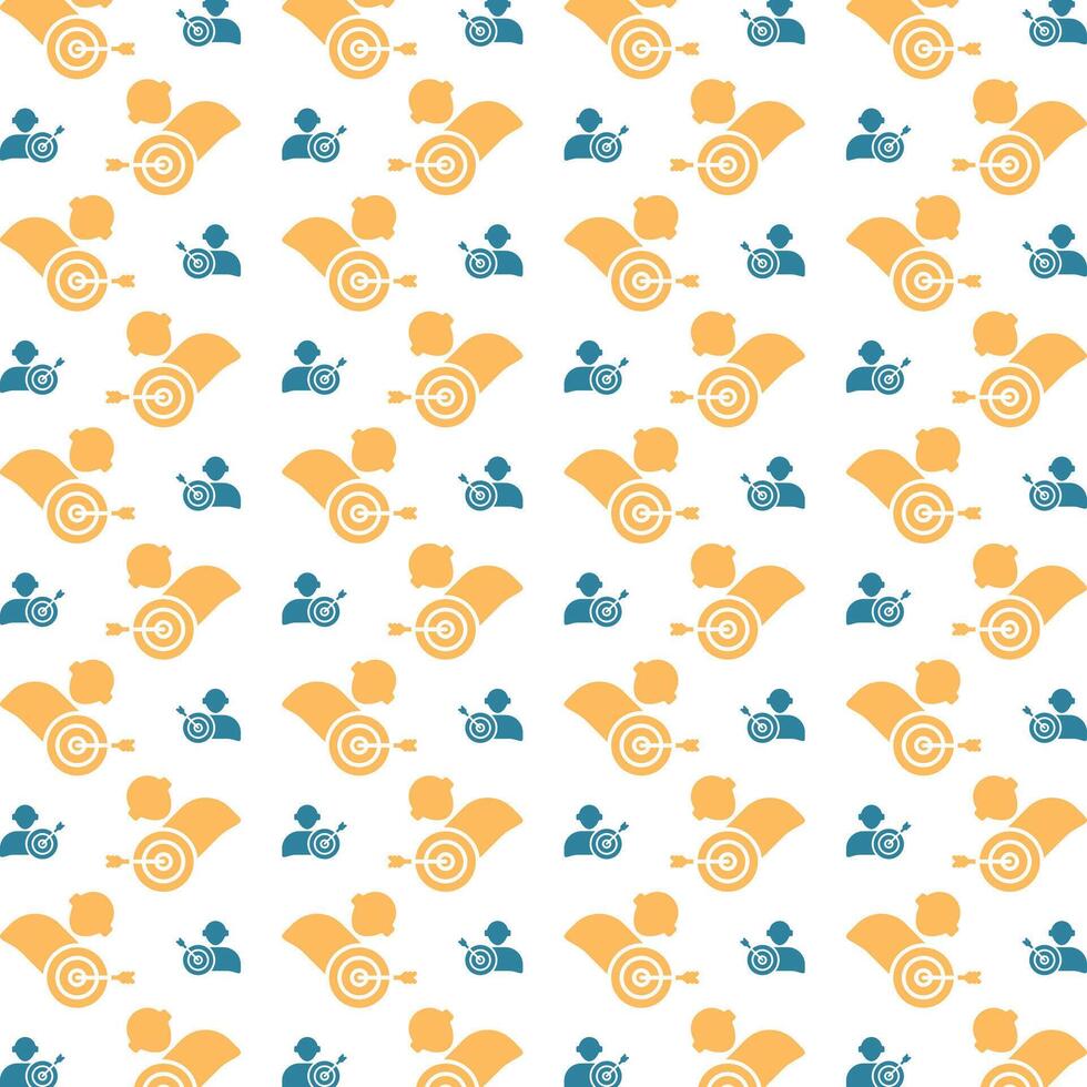 Goal icon trendy repeating pattern colorful vector illustration background