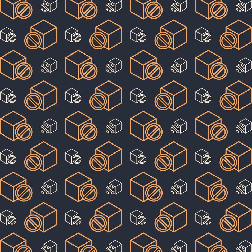Sugar free multicolor repeating trendy pattern in dark background vector illustration