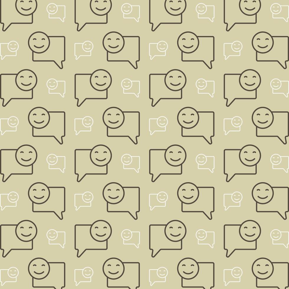 Customer experience symbol multicolor decorative trendy repeating pattern vector illustration