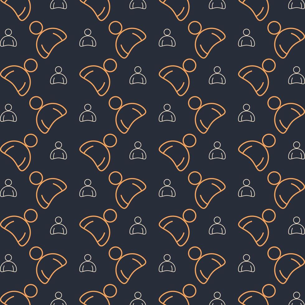 Obesity multicolor repeating trendy pattern in dark background vector illustration