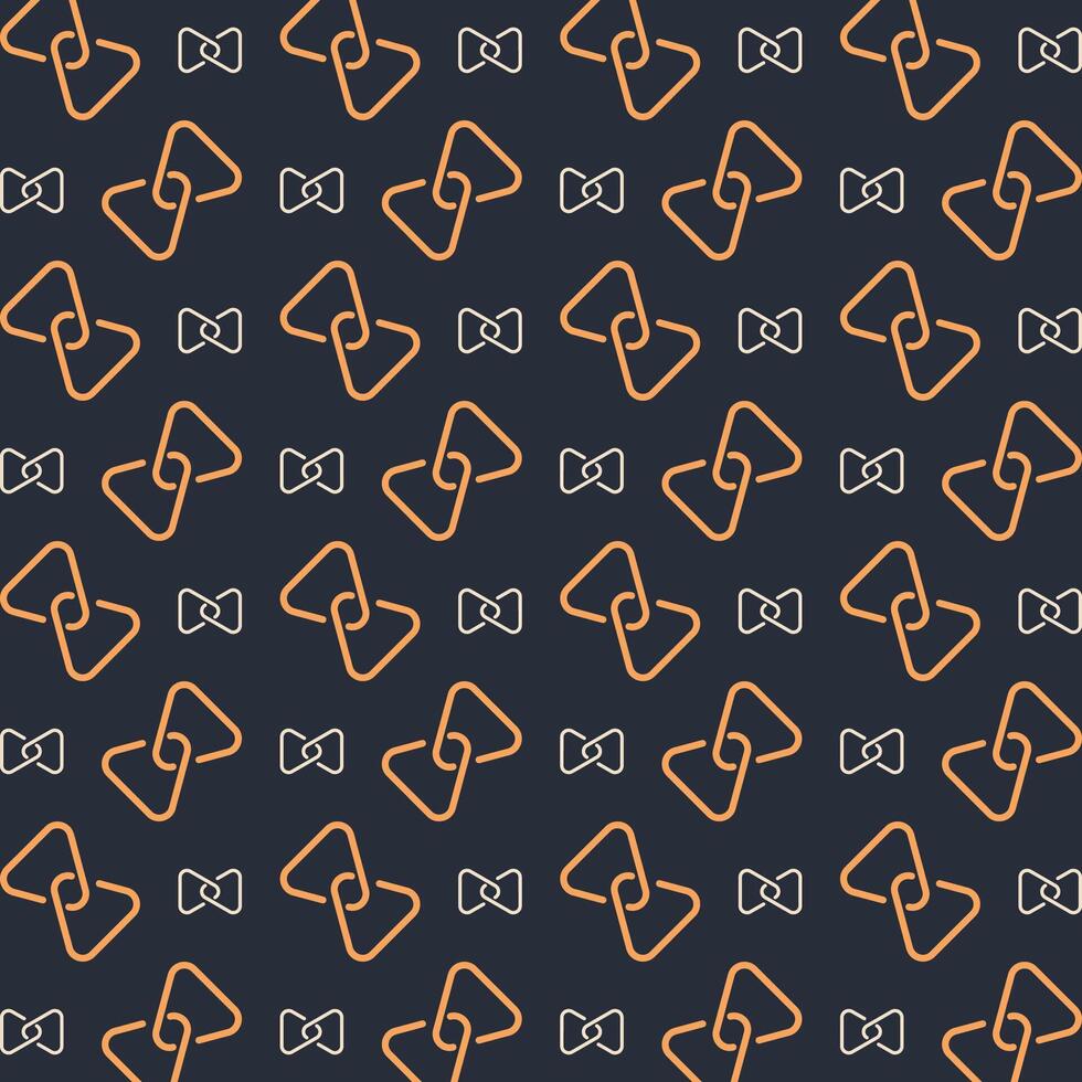 Bow tie multicolor repeating trendy pattern in dark background vector illustration