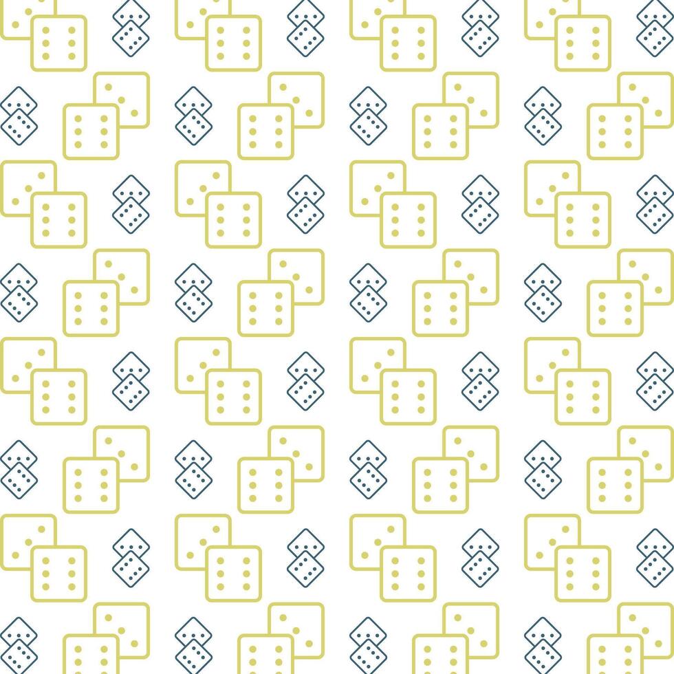 Dice icon repeated lovely trendy pattern beautiful vector illustration background