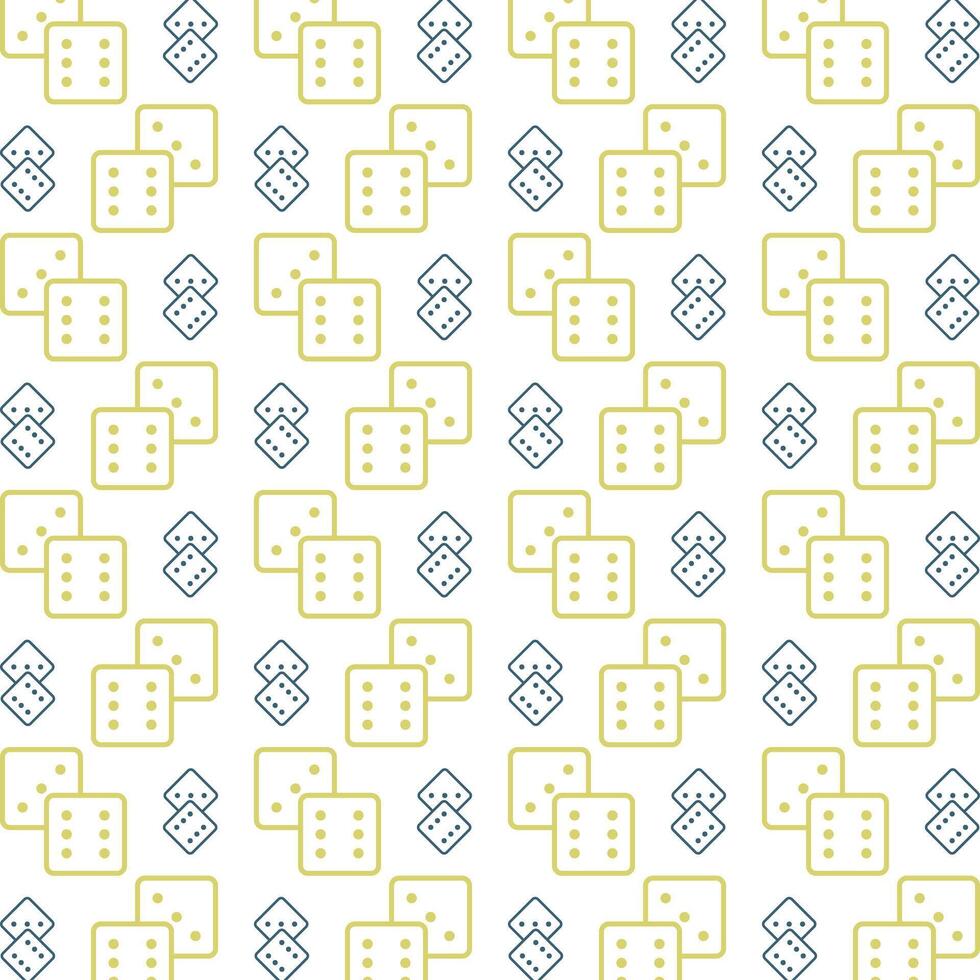 Dice icon repeated lovely trendy pattern beautiful vector illustration background