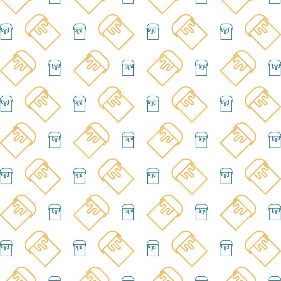 Paint can icon trendy repeating pattern colorful vector illustration background