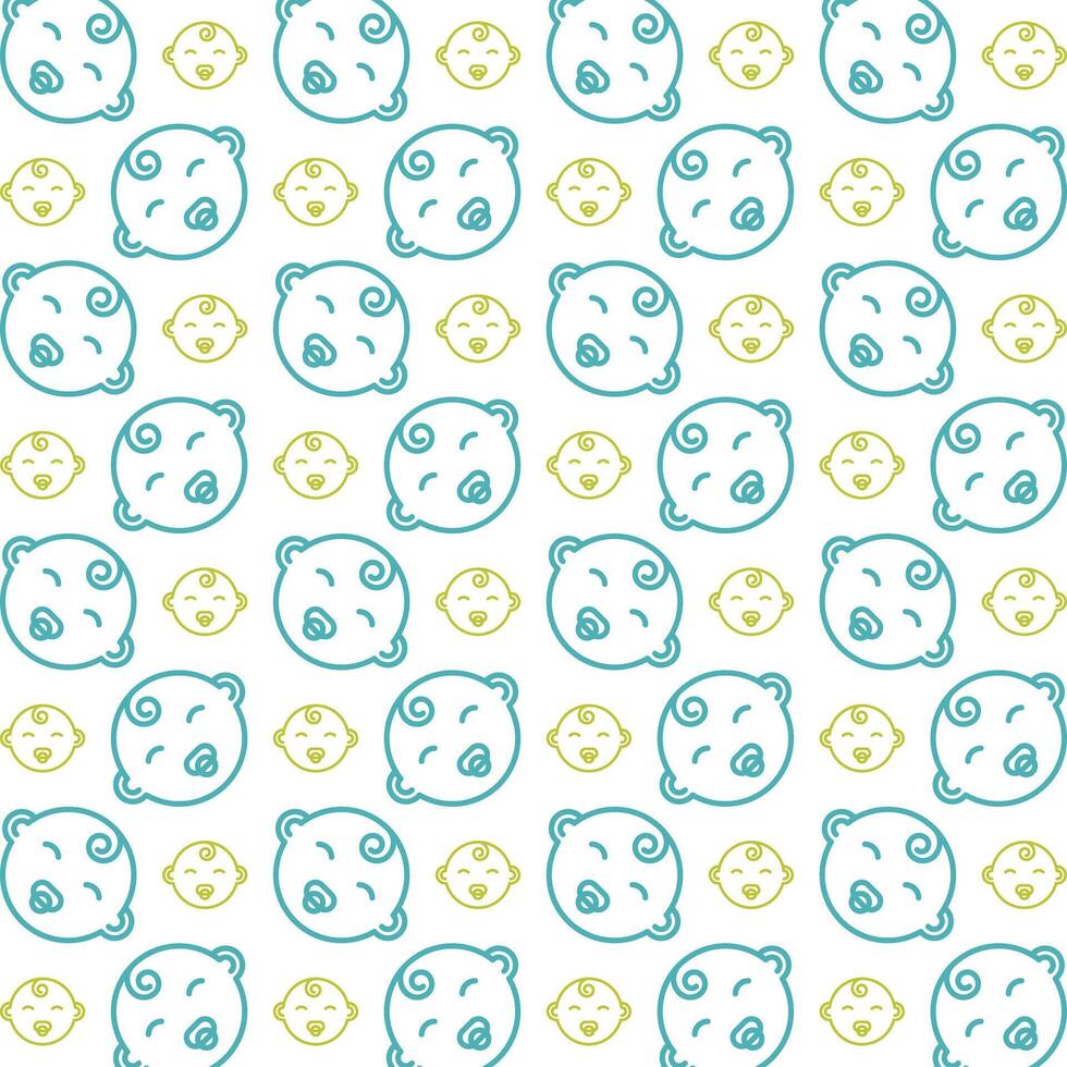 Newborn trendy repeating fashion blue pattern vector illustration background