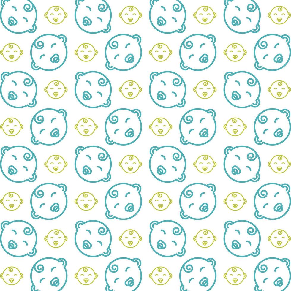 Newborn trendy repeating fashion blue pattern vector illustration background