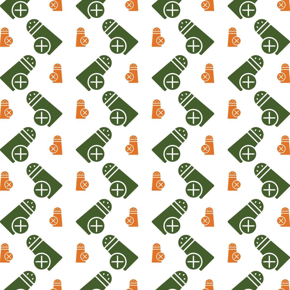 Salt free icon repeated stylish trendy pattern beautiful green vector illustration background