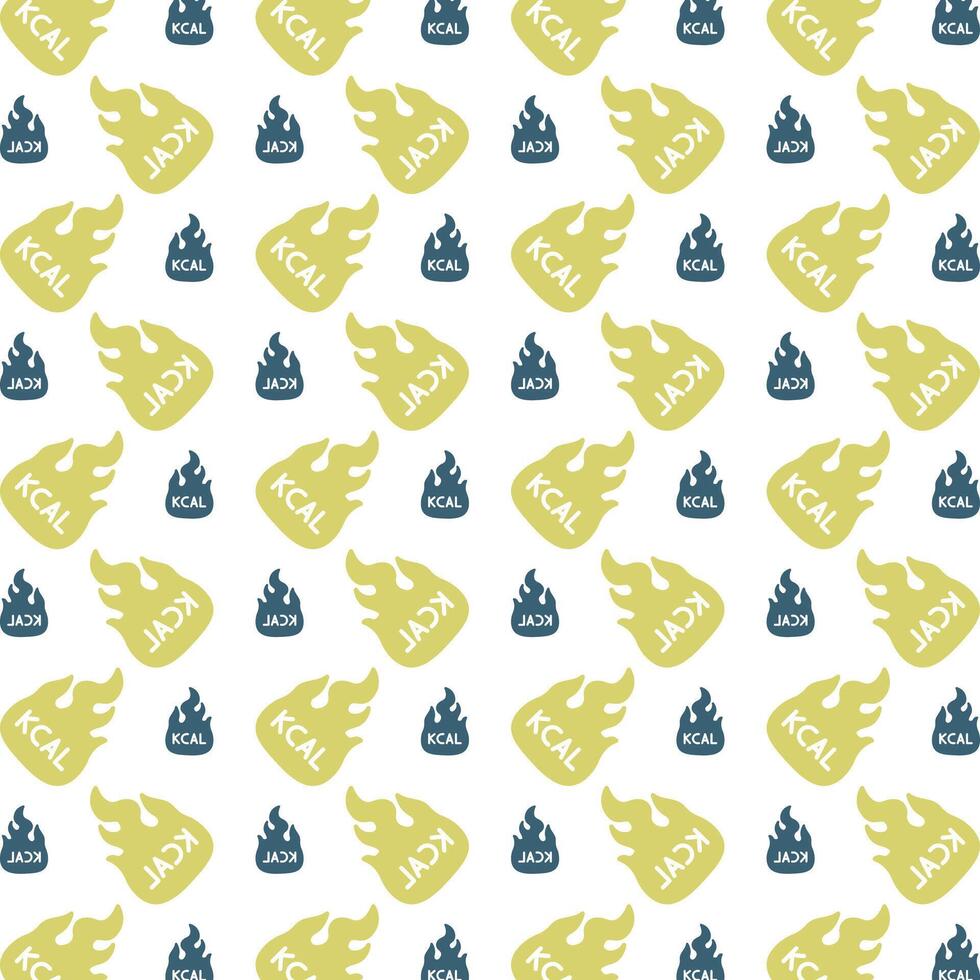 Calories icon repeated lovely trendy pattern beautiful vector illustration background