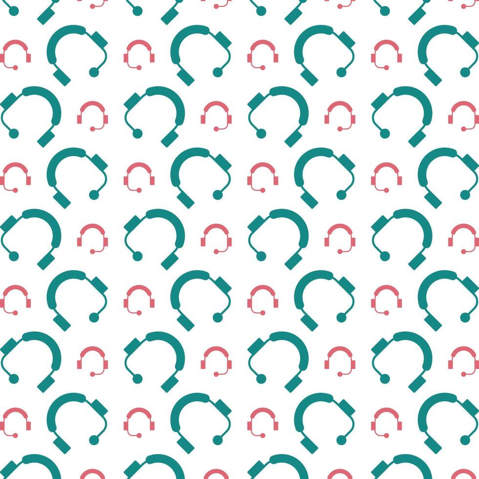 Support icon repeated stylish trendy pattern beautiful vector illustration background