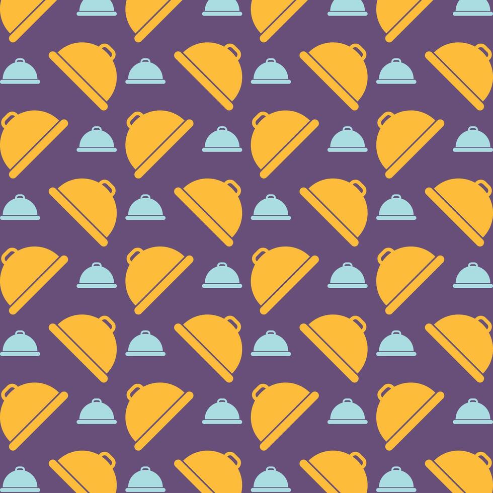 Food Tray sign trendy repeating apparel pattern multicolor vector illustration background