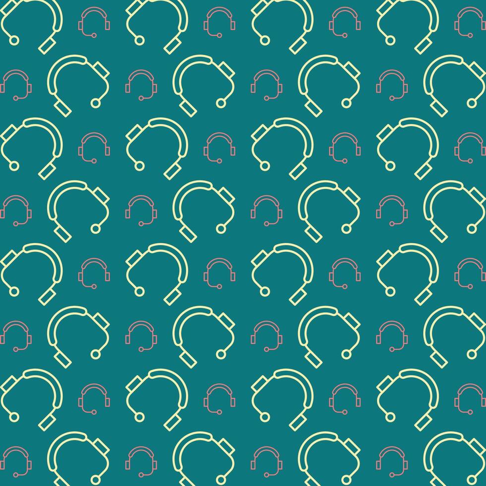 Support icon trendy repeating pattern beautiful vector illustration blue background