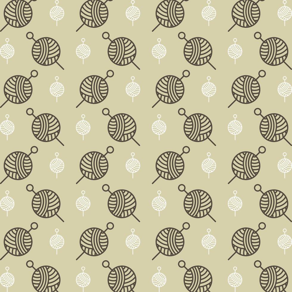 Knitting symbol multicolor decorative trendy repeating pattern vector illustration