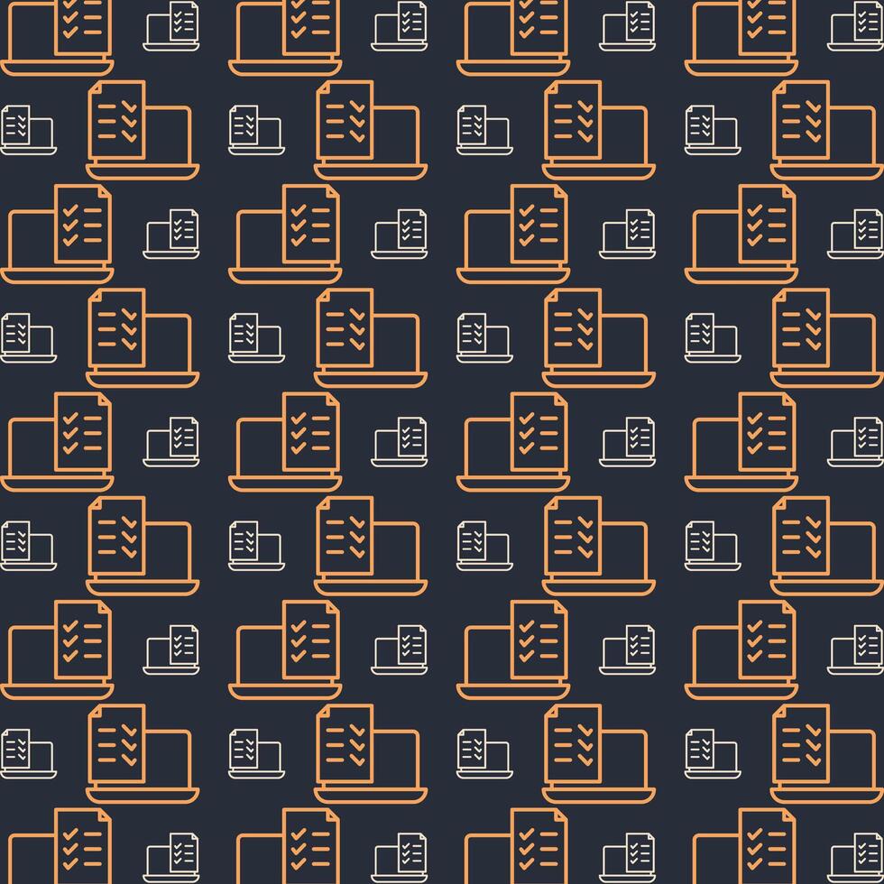Online test multicolor repeating trendy pattern in dark background vector illustration