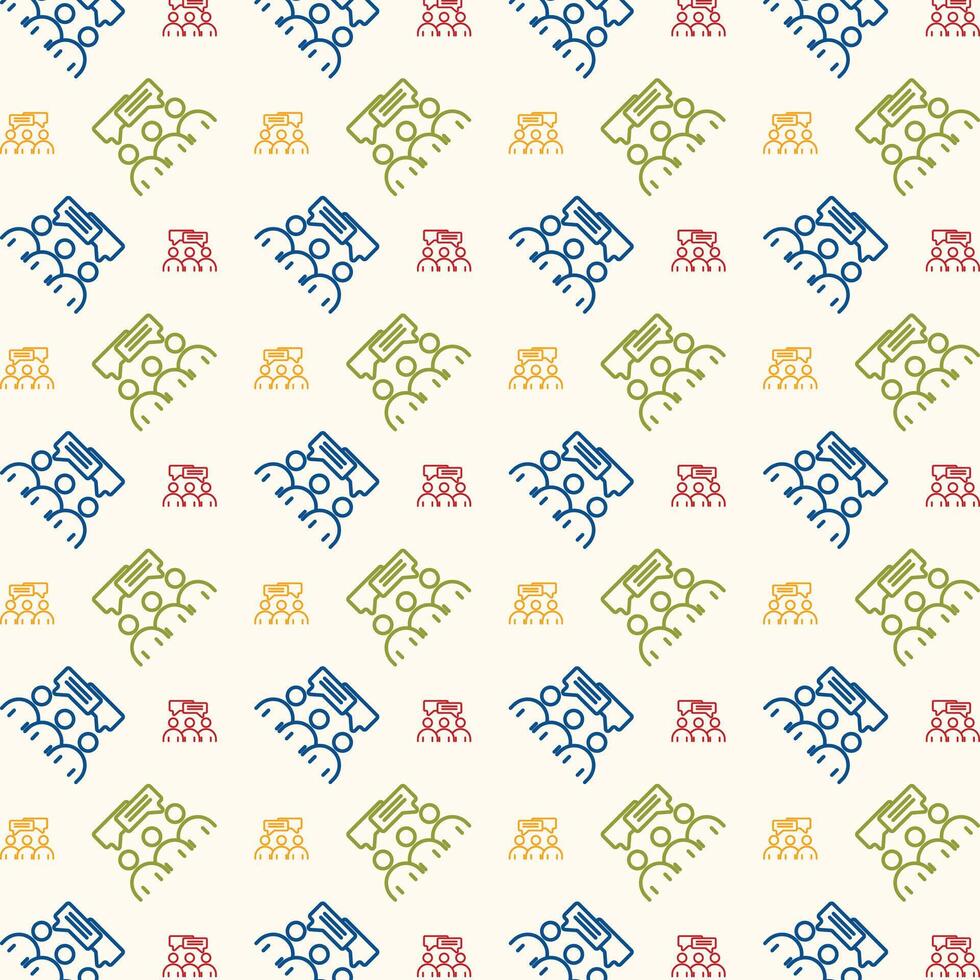Group opinion icon multicolor trendy vector beautiful lovely red illustration background