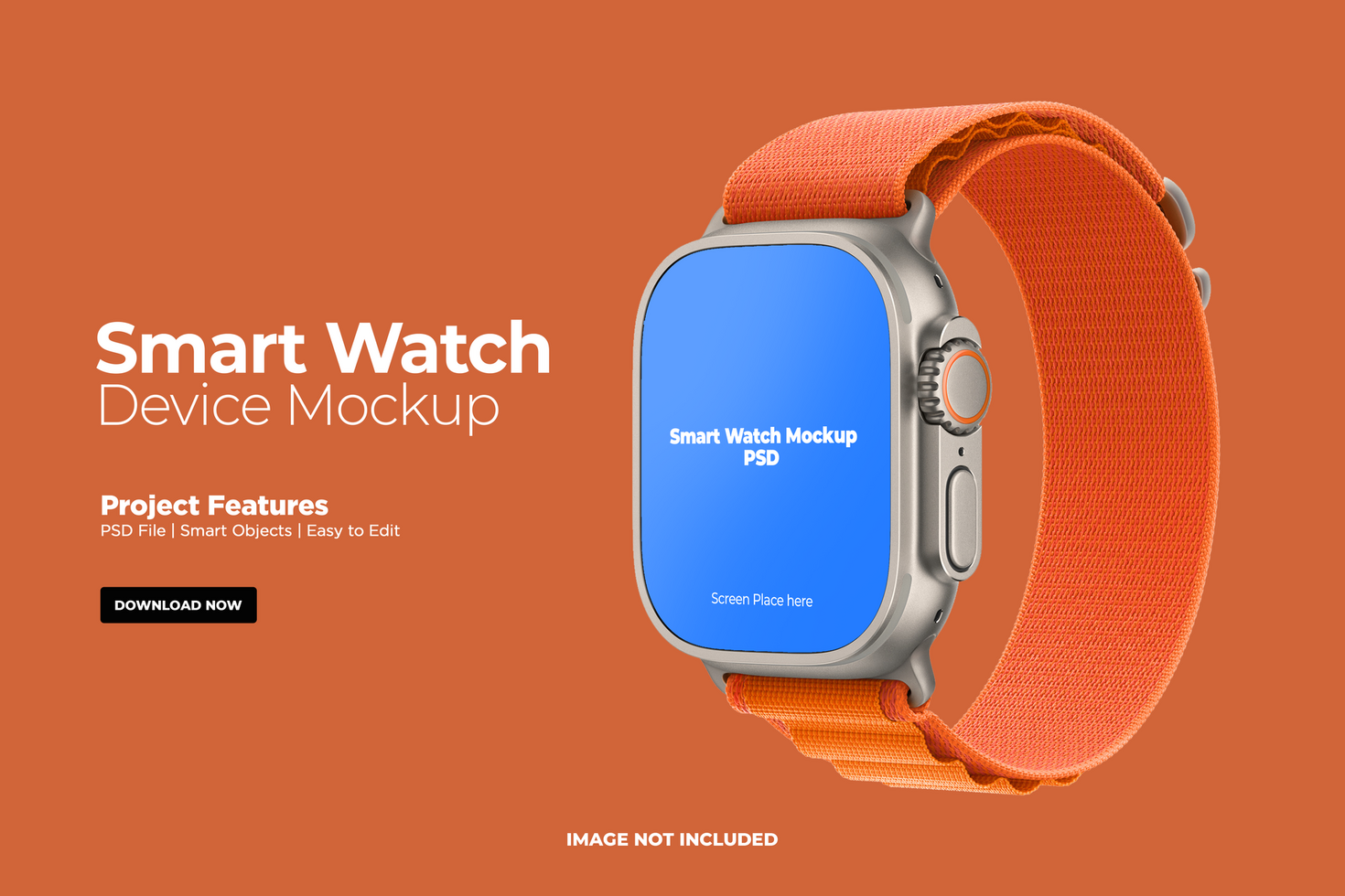 Apple smart watch mockup psd