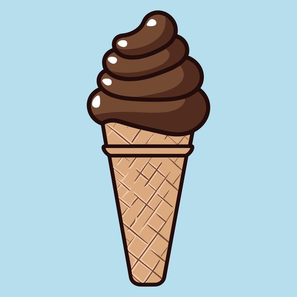 Ice cream vector illustration.