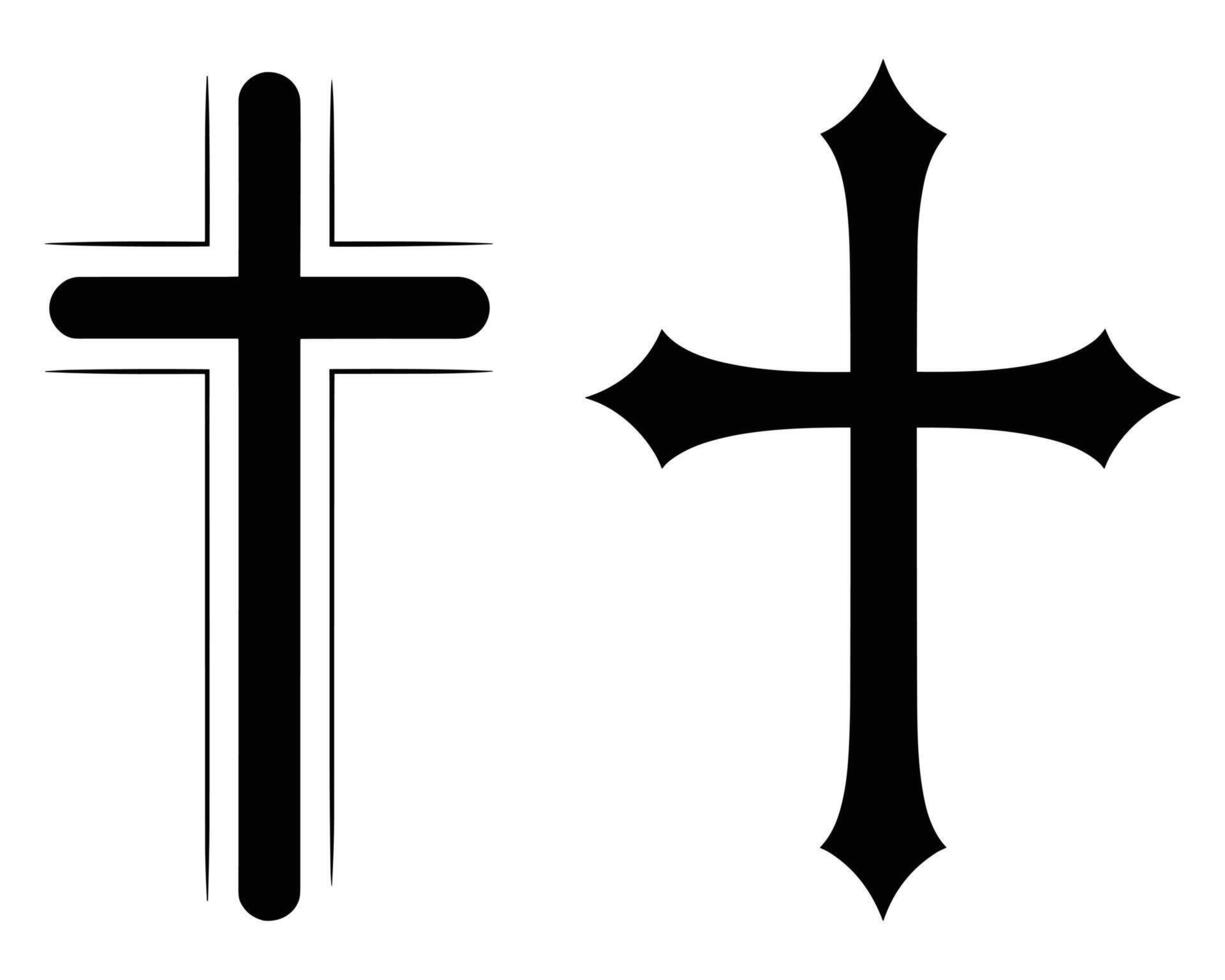 Cross black Silhouette vector 40472593 Vector Art at Vecteezy