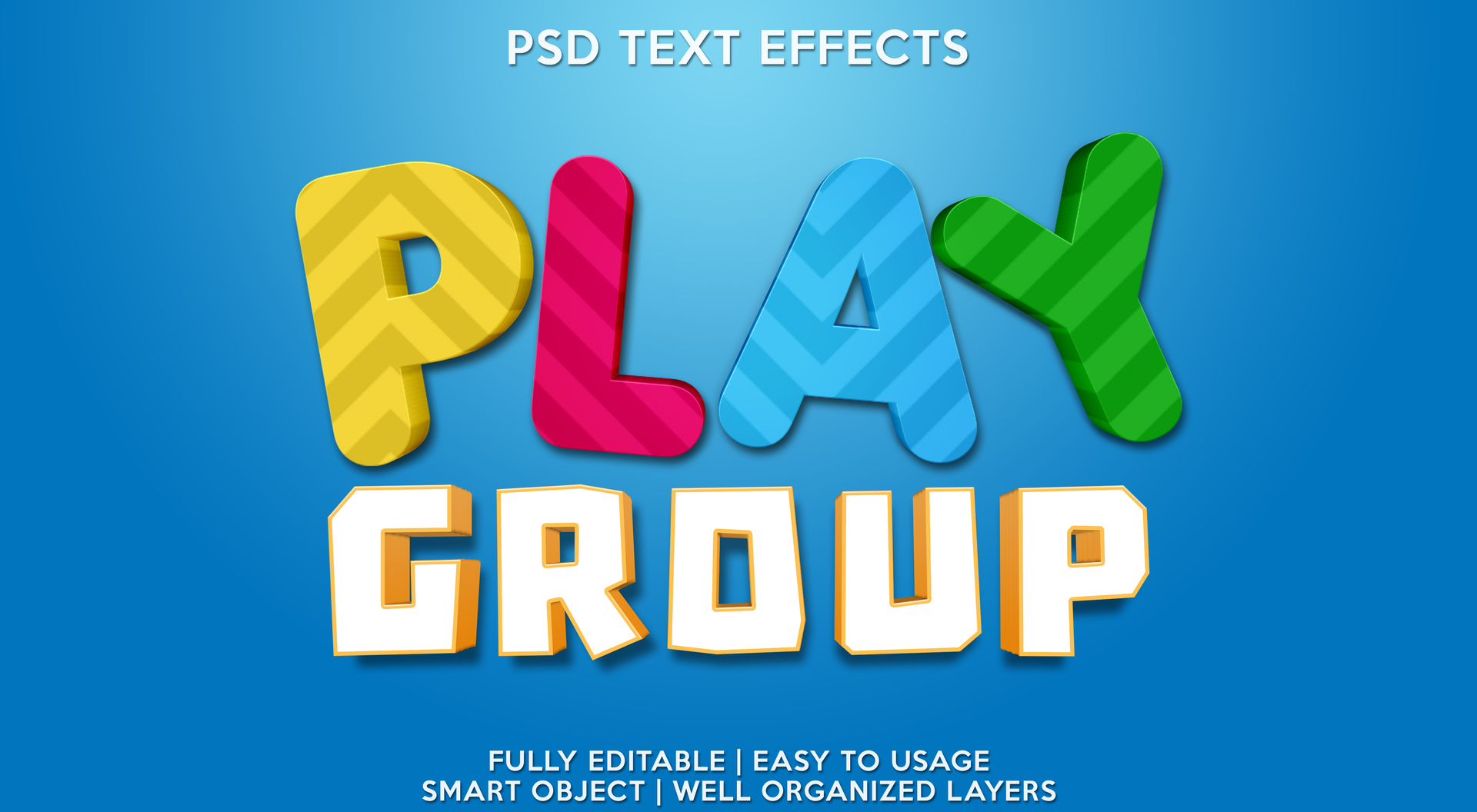play group text effect template 40472677 PSD