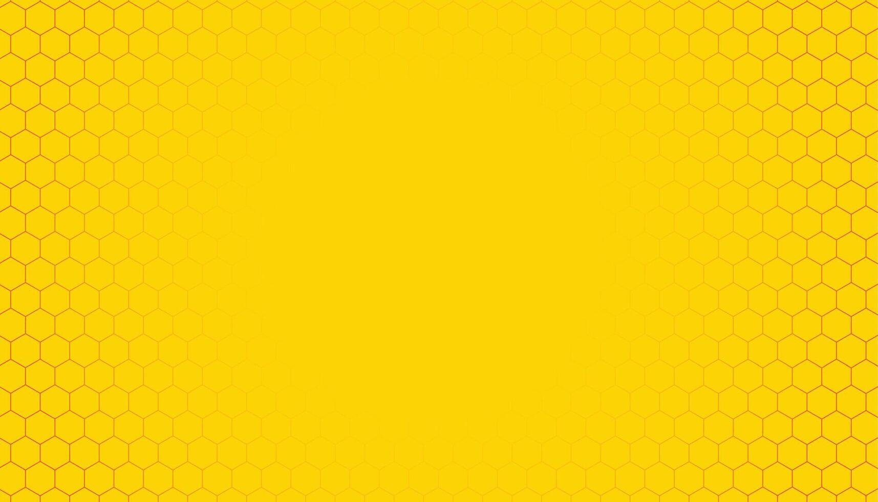 abstract geometric hexagonal structure yellow background with empty space vector