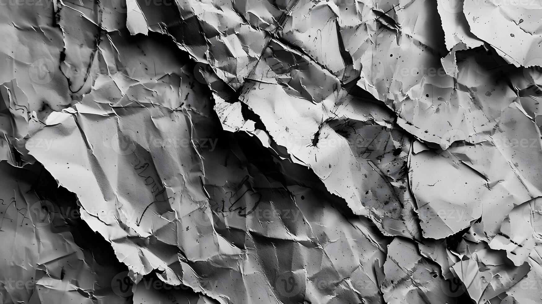 AI generated Crumpled paper as a background for your design. AI Generated photo